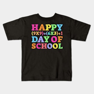 Math Formula 100 Days Of School Teacher 100Th Day Kids Kids T-Shirt